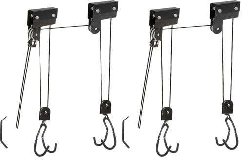 M-Wave Fahrradlift, Fahrrad Deckenhalterung, auch für E-Bikes, BIKE LIFT STRONG