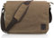 TRAVANDO Laptoptasche 14-16 Zoll Laptop Tasche Herren Umhängetasche Canvas Segeltuch Kuriertasche Messenger Bag Herren für Arbeit Schule Freizeit Notebook Tasche (Braun)