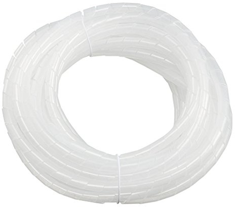 sourcing map 10mm Flexible Spirale Kabelschlauch Umhüllung Computer Organizer Draht 8-10MWeiß de
