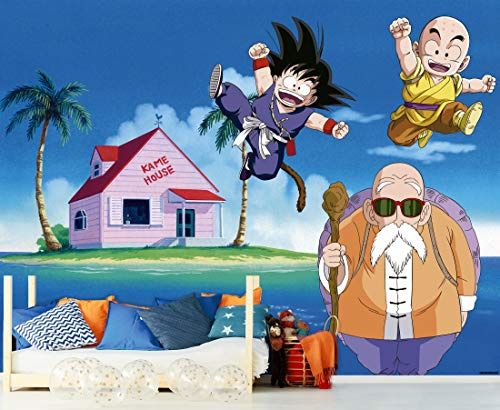 Oedim Fotomural Vinilo Adhesivo Dragon Ball Classic Conjunto de Personajes, Producto Oficial, Vinilo Adhesivo Decorativo para Habitaciones, decoración para Paredes, DBC