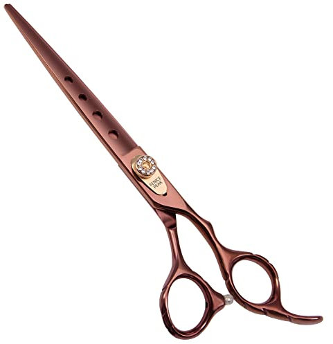Fenice Peak Professionelle Fellschere für Hunde, 440C, japanischer Edelstahl, 19,1 cm Rand