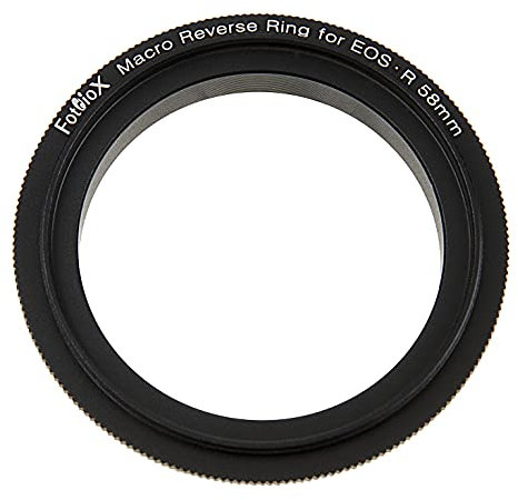 Fotodiox Macro Reverse Ring Compatible with 58mm Filter Thread to Canon RF-Mount Cameras - For Reverse Mounting Lenses
