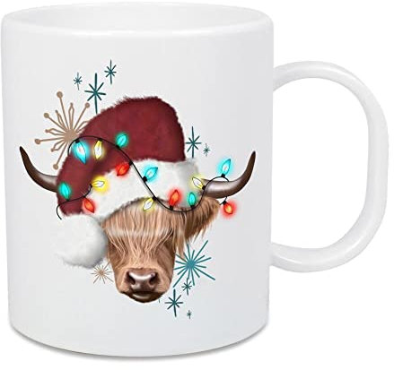 artboxONE Großer Kinderbecher Weihnachts-Yak von Tanya Kart - Tiere