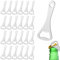 24 Pièces Décapsuleurs Plats en Acier Inoxydable Decapsuleur Plat Portable Décapsuleur Rapide Ouvre Biere Décapsuleur Biere pour la maison la fête le bar les amateurs de bière