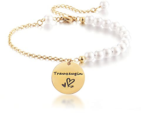 Trauzeugin Geschenke Perlen Armbänder Hochzeit Geschenk für Brautjungfer Schmuck Armband