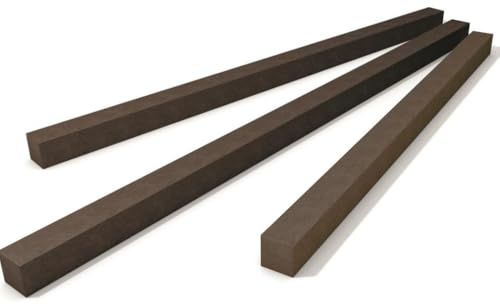Vierkant Profile | 1 Stück | 200cm x 9cm x 9cm | braun | aus Recycling-Kunststoff hanit | für Terrassen-Unterkonstruktionen, Zaunbau u.v.m.