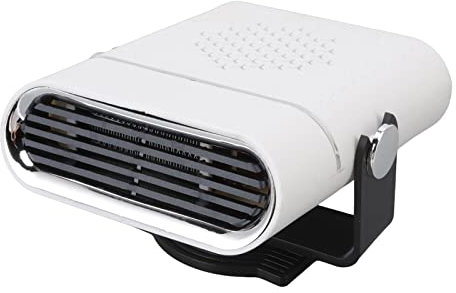 Yosoo Tragbare Autoheizung, Autoheizung Tragbare Schnelle Heizung 360-Grad-Drehung Autoheizung Windschutzscheiben-Defroster Defogger 12V (Weiss)