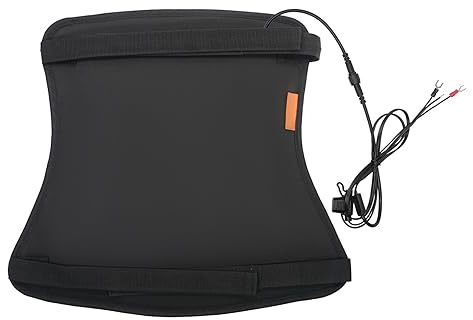 Surakey Motorcycle Heated Seat Cushion Waterproof Warm Comfortable Motorcycle Seat Cushion Pad with 3 Temperature Levels DC12V Motorbike Seat Heating Cushion with Cable