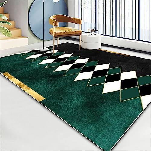 Kunsen Schlafzimmer Teppich Umweltfreundliche Farbe Wohnzimmer Rugs for Bedroom grün Flickenteppich antirutschmatte teppich180X280CM