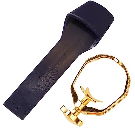 HOHXFYP Blattschraube und Kunststoffkappe für Altsaxophon, Metall Altsaxophon Ligaturverschluss, Kompakt, Langlebig, Präzise Polierte Blattschraube und Kappe für Altsaxophon