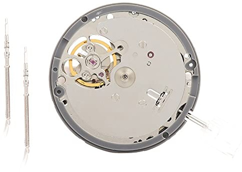 Graootoly NH38 NH38A Movimiento Mecánico Automático Reloj Movimiento de Reemplazo NH38 Accesorios de Movimiento NH38, plata, Correa