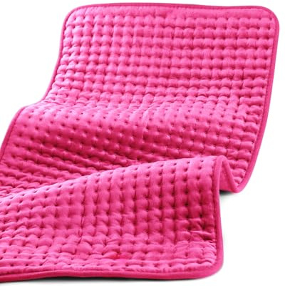 Pink Heating Pad for Period Cramps, CooCoCo FSA Wearables Large Heated Pad, HSA Store Eligible Menstrual Heat Pad, Cute Hot Pad for Back Pain Relief, College Dorm Essentials for Girls