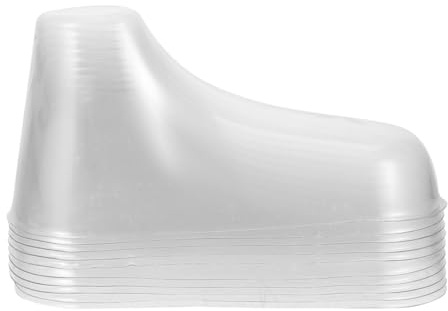 SAFIGLE Transparente Babyfuß-Modelle 11 Cm Kunststoff Babyschuh Display Für Socken Und Booties Ideal Zur Schuhpräsentation Und Aufbewahrung