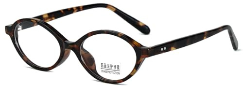 moomoobird Blaue Licht Gläser Frauen Männer Oval Kleine Gläser Rahmen TR90 Retro Brillen Acetat Tempel