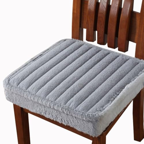 Stuhlkissen rutschfeste Quadrat, Waschbare Weiche Sitzkissen Komfort Stuhlauflage als Stuhl Kissen für Outdoor & Indoor Gartenstuhl, Küche oder Esszimmerstuhl(Q8,50X50X8CM)