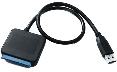 System-S Cable SATA de 40 cm, 22 pines hembra a USB 3.0 tipo A macho de 2,5 pulgadas, adaptador de disco duro