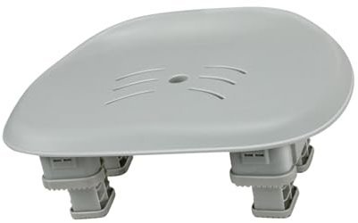 Colcolo Taburete elevador para bañera, taburete para bañera, taburete antideslizante para zapatos, taburete para inodoro, taburete práctico para baño, Gris