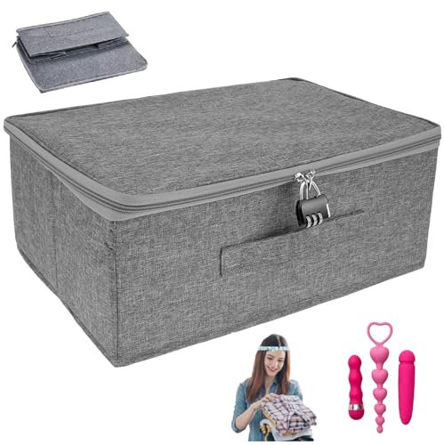 KTCINA Scatola portaoggetti con chiusura ultra sicura, borsa per giocattoli sessuali, organizer per giocattoli per adulti, giocattolo sessuale, organizer per articoli per l'igiene