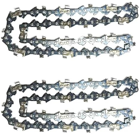 SWANSOFT 2PCS8 pollici Mini catena di ricambio per motosega a batteria, catena per motosega elettrica portatile in acciaio al carbonio CS-2