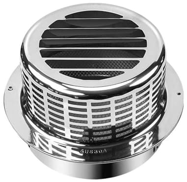 HARELA Protezione per Canna Fumaria in Acciaio Inox, Comignolo Cappello, Tappo di Copertura per Tubo di Scarico, Cappello da Pioggia E Neve, Protezione in Rete, per Stufa O Camino(145mm/5.7in)