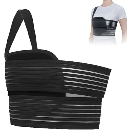 banjiabb Ceinture élastique pour les côtes, Bandage costal, Ceinture costale, Bandage costal pour femmes, Ceinture de fixation pour blessure aux côtes, Ceinture de fixation pour blessure aux côtes