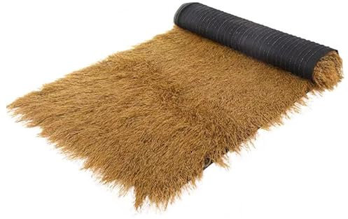 CURBX Ombrellone con Tetto in Paglia di Palma Messicana, Rotolo di Paglia di Palma, Copertura del Tetto for Ombra Esterna, for Patio da Giardino Tiki Hut, Ombrellone Rinnovato(1x4m)