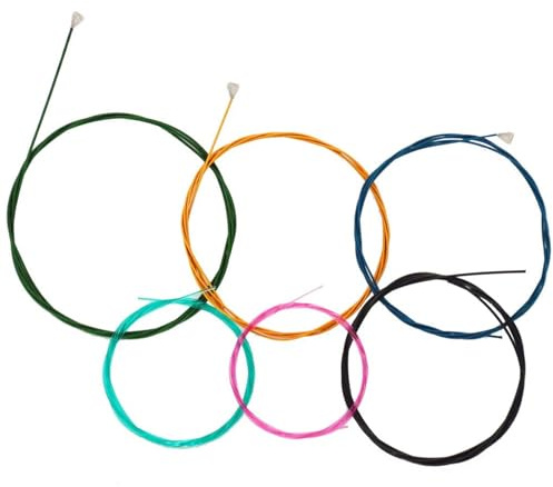 Gitarre Teile Zubehör Klassische Gitarre Farbige Saiten 6-teiliges Set Musikinstrumentenzubehör