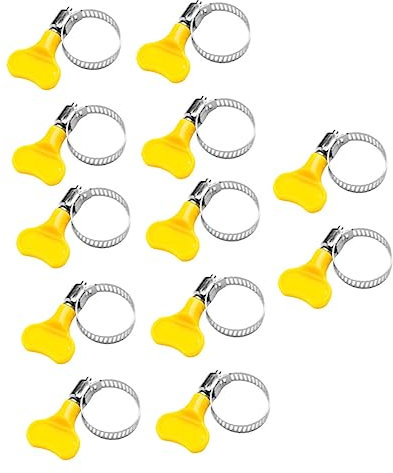 MAGICLULU 12piezas Abrazaderas De Plástico Resistentes Corrosión Clip Giratorio Para Aceite Gas y Agua