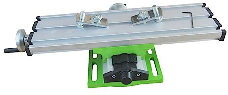 Operitacx Mini Milling Machine Cross Slide Vise 2- Adjustable Compound Worktable 12.2 x 3.54 Inch for Bench Drill Press Heavy Duty Milling Machine Accessories