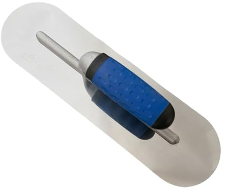 Truelle à bords arrondis en acier inoxydable pour plâtrage lisse, idéal pour les professionnels de maçons et les bricoleurs