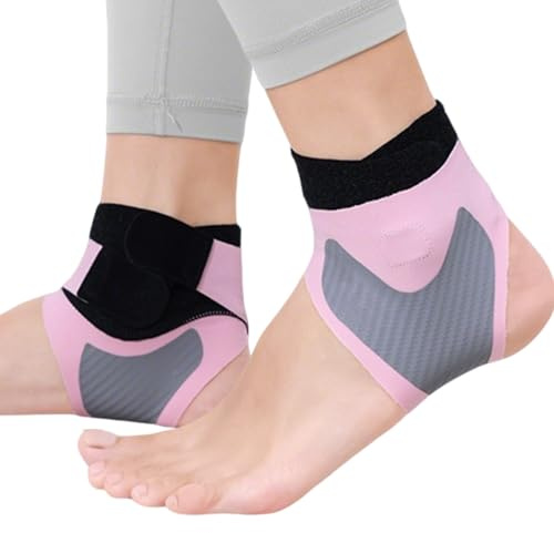 Générique Bandage de Cheville pour Entorse | Attelle de Course pour Cheville - Bandage Élastique Ajustable sans Orteils pour Talon Rééducation Blessure Pied Adulte Activités Sportives