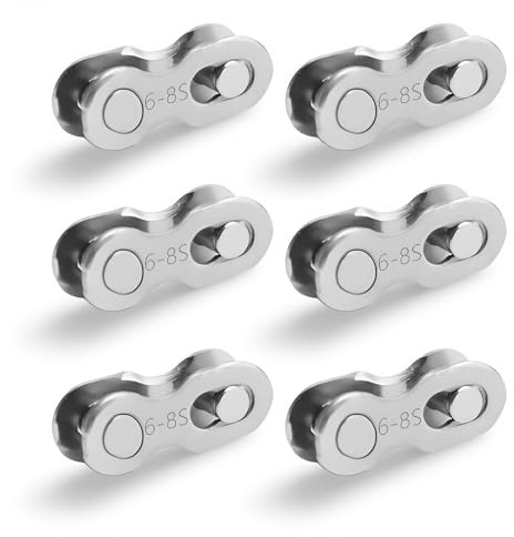Ztolbriy 6 Maillons pour Chaînes de 6/7/8 Vitesses – Compatibles Universellement avec les Systèmes pour Shimano et SRAM | Acier Inoxydable Stable – Montage Facile