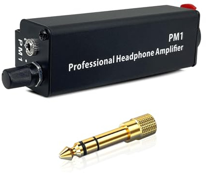 CHAKAE Petit amplificateur de casque intra-auriculaire 8Ω à 250Ω Plages d'impédance pour studio et scène Portable