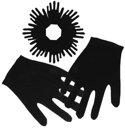 Toddmomy Baumwoll Schutzhandschuhe Arbeitshandschuhe Feuchtigkeitsspendend Größe l Schwarz Wiederverwendbare Laborhandschuhe Für Outdoor Gartenbau Schmuckkontrolle