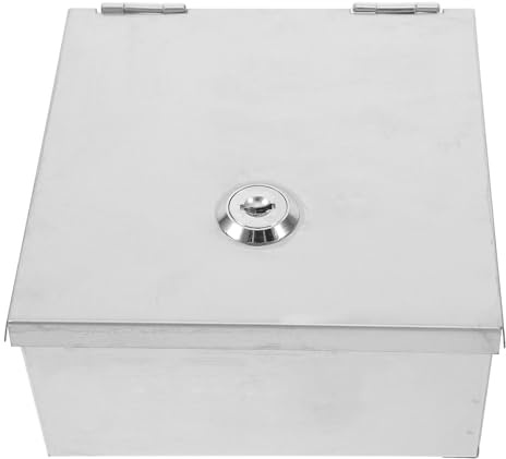 DOITOOL Caja de Protección para Enchufe Exterior de Acero Inoxidable Cerradura Antirrobo Caja para Interruptores Tapa Segura para Tomas Eléctricas de Interior y Exterior