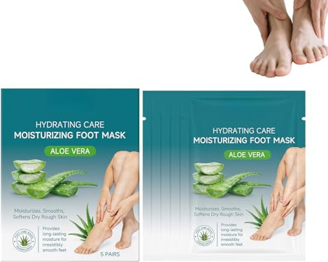 10-pack fuktgivande fotmasker, fotmasker för torra, spruckna fötter, fuktgivande strumpor för torr hud – för mjuka och smidiga fötter (2)