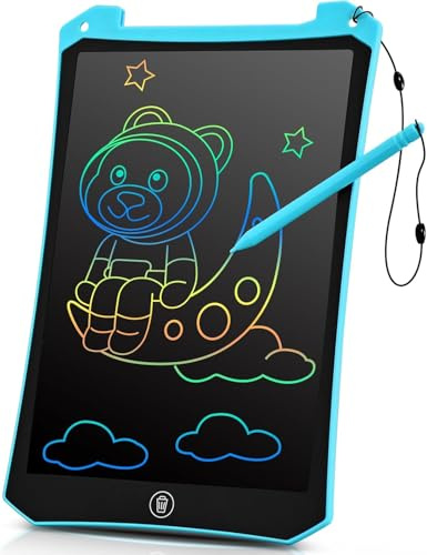 BlueSwan Schreibtafel 8,5 Zoll, Bunte Maltafel für Kinder, Elektronisches Zeichenbrett als Lernspielzeug, für Jungen und Mädchen von 3-8 Jahren Blau