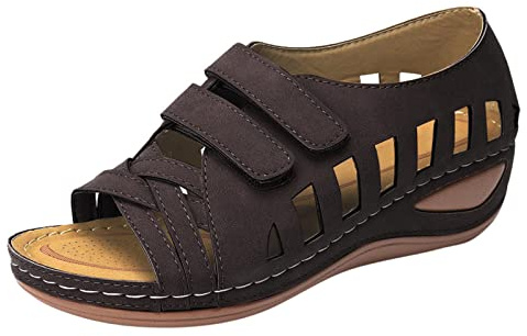 Generisch Dirndl Set Mujer Zapatos Hebilla de Verano Sandalias Zapatos Sandalias para Mujeres Cuñas Sandalias Mujeres Sandalias Zapatos Transparente Mujer