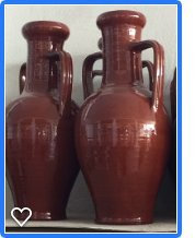 Anfora Puglia 70 cm esmaltada