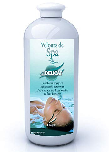 Camylle - Profumo per vasche idromassaggio Le Délicat - A base di oli essenziali per spa o vasche idromassaggio - Con aromi di agrumi e un morbido tono di fiori d'arancio- 1000ml