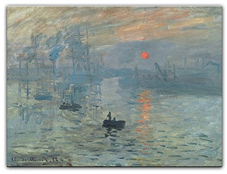 Bilderdepot24 Kunstdruck Poster - Claude Monet Impression - Sonnenaufgang 60x40 cm ca. A2 - Alte Meister Bild ohne Rahmen