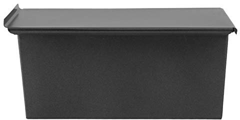 Hemoton Moule À Pain De Mie En Acier Inoxydable Avec Couvercle - Plat De Cuisson AntiadhéSif Pour Boulangerie Maison 22X12X10Cm