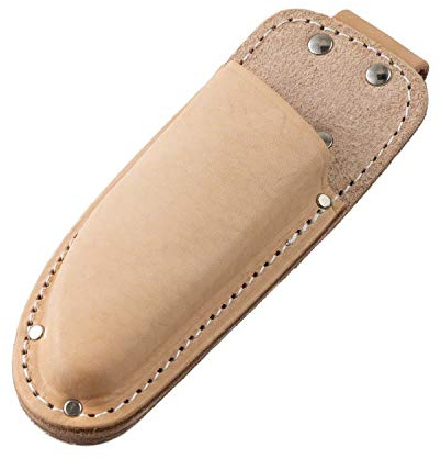 Wazakura Funda de Cuero para Tijeras de Poda con Asa para cinturón, Hecho en Japón, Soporte para Tijeras de Jardinería de Bonsái Japonesas