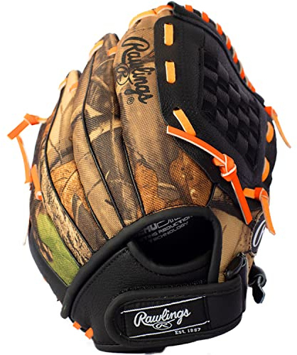 Rawlings Playmaker Camo - Guante de béisbol para niños de 5 a 8 años, Guante TBall, 10.5 Pulgadas, Lanzamiento a Mano Derecha, el Guante se Adapta a la Mano Izquierda, Haz la selección cuidadosamente
