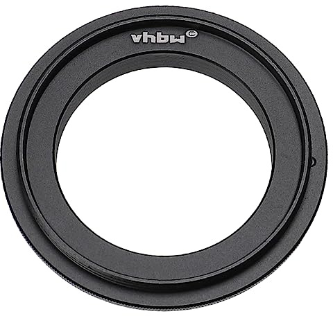 vhbw 49 mm Retroadapter kompatibel mit Olympus OM-D E-M5 Mark III, OM-D E-M5 Mark II Kamera - Umkehrring für 49 mm Objektiv