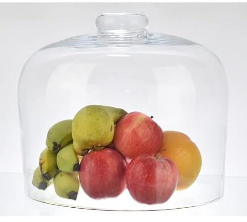 Handgefertigte Glasvitrine Glockenkuppel hoch 27 cm x 30 cm