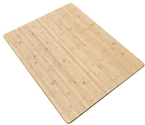PFCDZDU Universal-Tischplatte Aus Bambus, Wasserdicht Einteilig 2cm Dick Tischplatte, Rustikal Platte Schreibtischplatte Für Heimbüro, 23 Größen (Farbe : Wood Color, Größe : 70x50x2cm)