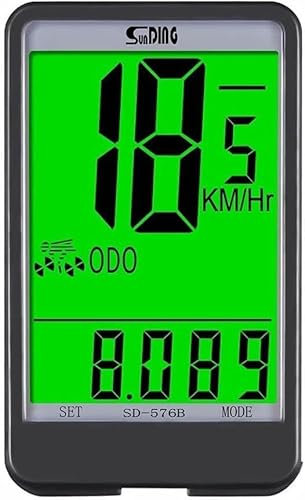 WDX Compteur kilométrique pour vélo 17 fonctions Ordinateur filaire Grand écran Étanche Vitesse Compteur de Vitesse Podomètre Outil Mesure de Vitesse