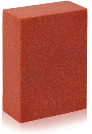 PEUTIER 5x4x2cm Gummi Schleifstein, Rot, Körnung 240, Snowboard Gummistein Kantenschleif Gummiblockstein Snowboard Skistein zum Entfernen von Graten