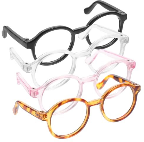 BESPORTBLE 4stücke Katzenbrille Und Hundebrille Für Kleine Tiere Haustierbrillen Aus Kunststoff Für Alltag Fotoshootings Und Partys Stilvolle Accessoires
